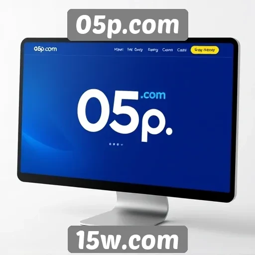 Evolução do design de 05p.com ao longo do tempo