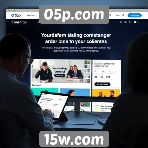 Experiência do usuário em 05p.com